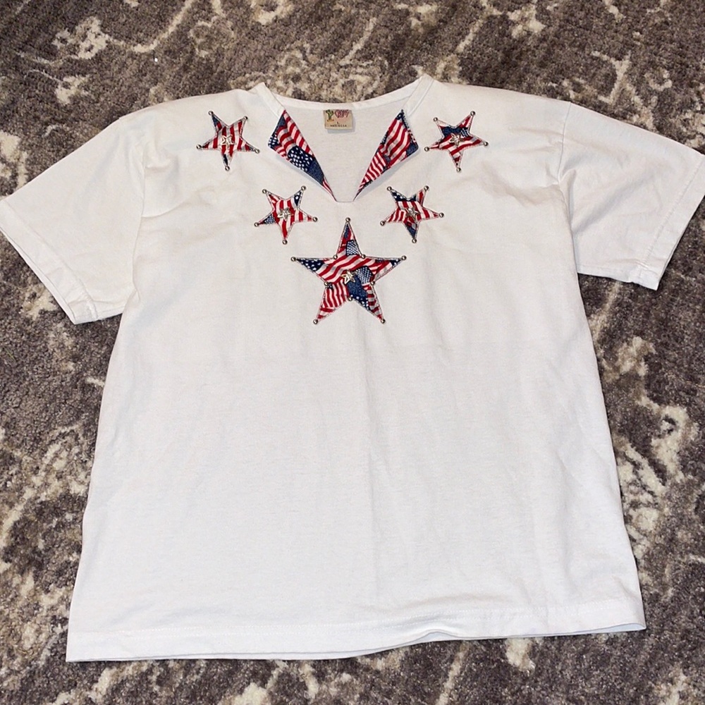 Vintage T-Shirt Women patriotic shirt 4th of July